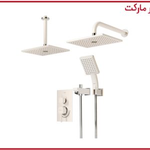 شیر حمام تیپ4 توکار رومر ABS شیری کروم شودر