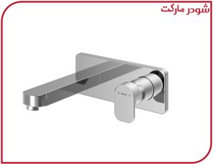 شیر روشویی توکار یک تکه تاین کروم شودر