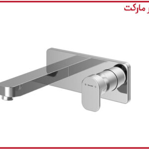 شیر روشویی توکار یک تکه تاین کروم شودر