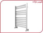 حوله خشک کن 80*50 مکعبی کروم مات شودر