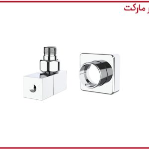 شیر حوله خشک کن مکعبی شودر کروم