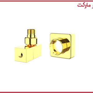 شیر حوله خشک کن مکعبی شودر طلایی