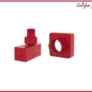 شیر حوله خشک کن مکعبی شودر قرمز