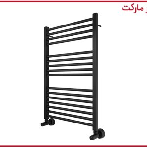 حوله خشک کن 80*50 گرد مشکی شودر